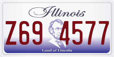 IL license plate Z694577