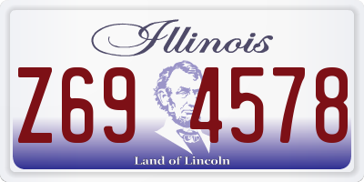 IL license plate Z694578