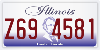 IL license plate Z694581