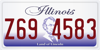 IL license plate Z694583