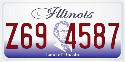 IL license plate Z694587
