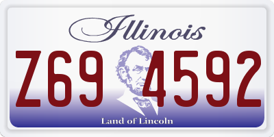 IL license plate Z694592