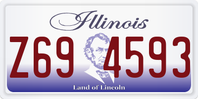 IL license plate Z694593