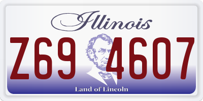 IL license plate Z694607