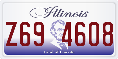 IL license plate Z694608