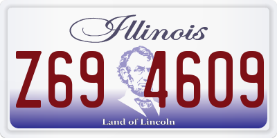 IL license plate Z694609