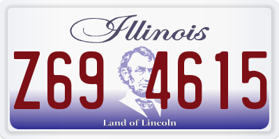 IL license plate Z694615
