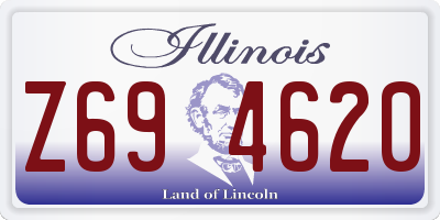 IL license plate Z694620