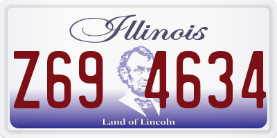 IL license plate Z694634