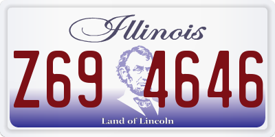 IL license plate Z694646