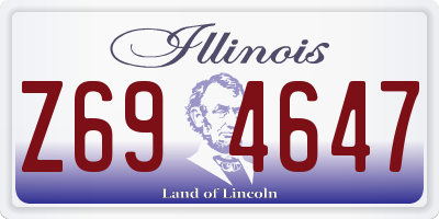 IL license plate Z694647