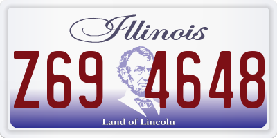 IL license plate Z694648