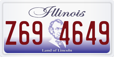 IL license plate Z694649