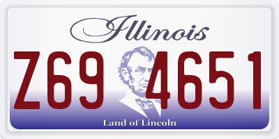IL license plate Z694651