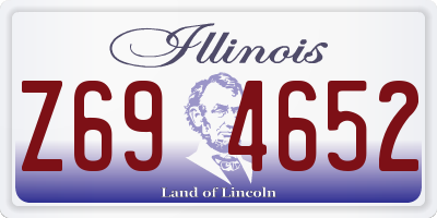 IL license plate Z694652