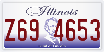 IL license plate Z694653
