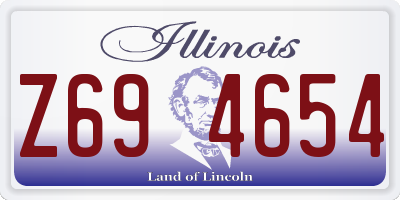IL license plate Z694654