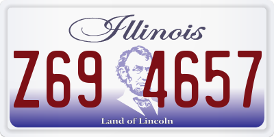 IL license plate Z694657
