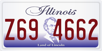 IL license plate Z694662