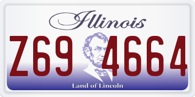 IL license plate Z694664