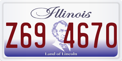 IL license plate Z694670