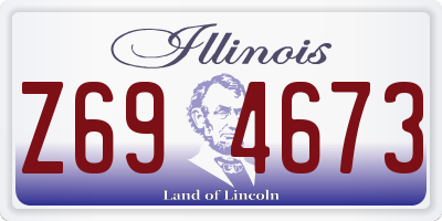 IL license plate Z694673