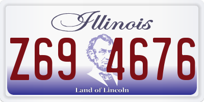 IL license plate Z694676