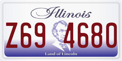 IL license plate Z694680