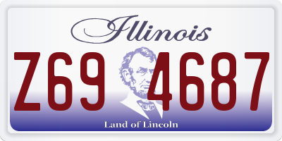 IL license plate Z694687