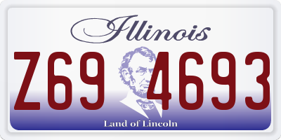 IL license plate Z694693