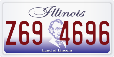 IL license plate Z694696