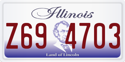IL license plate Z694703