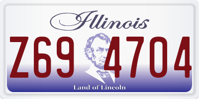 IL license plate Z694704
