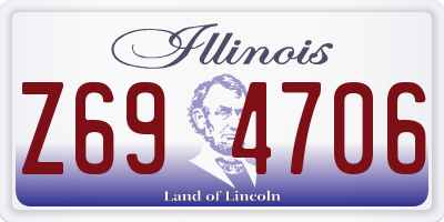 IL license plate Z694706
