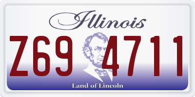 IL license plate Z694711