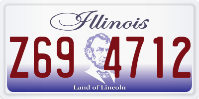 IL license plate Z694712