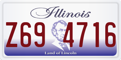 IL license plate Z694716