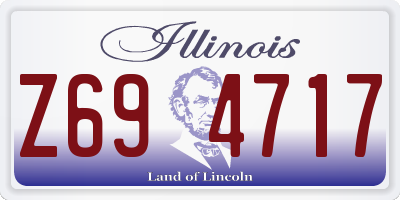 IL license plate Z694717