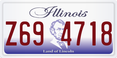 IL license plate Z694718