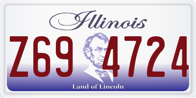 IL license plate Z694724