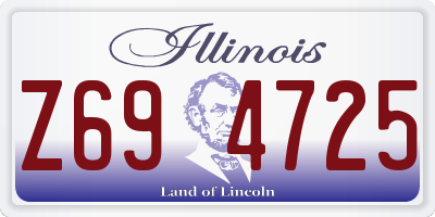IL license plate Z694725