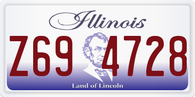 IL license plate Z694728