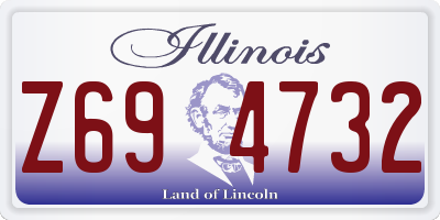 IL license plate Z694732