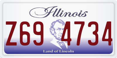 IL license plate Z694734