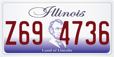 IL license plate Z694736