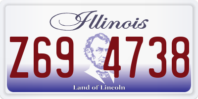 IL license plate Z694738