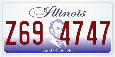 IL license plate Z694747
