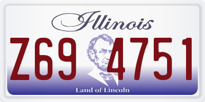 IL license plate Z694751