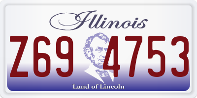IL license plate Z694753