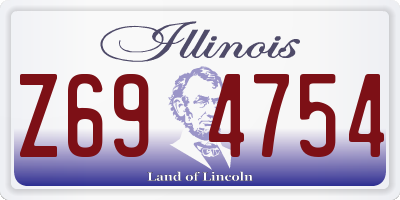 IL license plate Z694754